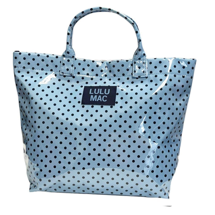 LuLu Mac Blue/Navy Dot Tote - 260 Broadway Boutique