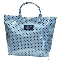 LuLu Mac Blue/Navy Dot Tote - 260 Broadway Boutique