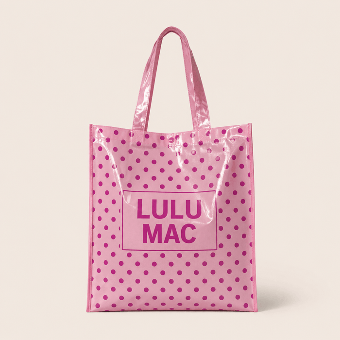 LuLu Mac Hot Pink Polka Dot Tote - 260 Broadway Boutique