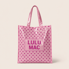 LuLu Mac Hot Pink Polka Dot Tote - 260 Broadway Boutique