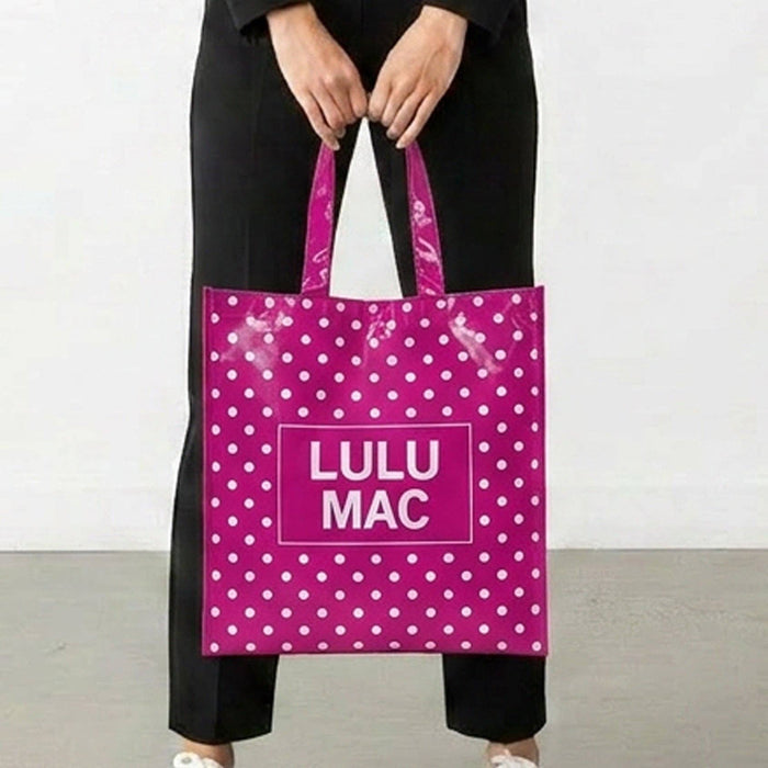 LuLu Mac Hot Pink/White Dot Tote - 260 Broadway Boutique