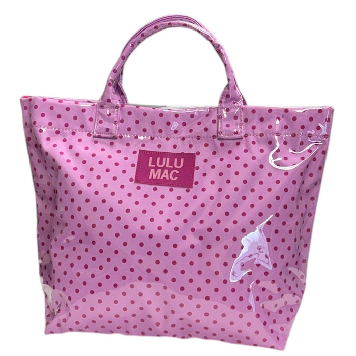 LuLu Mac Tote Pink/Hot Pink Dot - 260 Broadway Boutique
