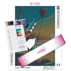 Malibu Surfer Paradise-Diamond Painiting Kit-Heartful Diamonds