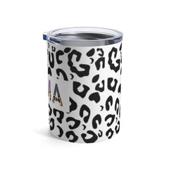 Mama Black and White Leopard Tumbler 10oz Mug