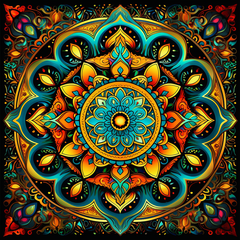 Mandala Fever Diamond Painting Kit-50x50cm (20x20 in)-Heartful Diamonds
