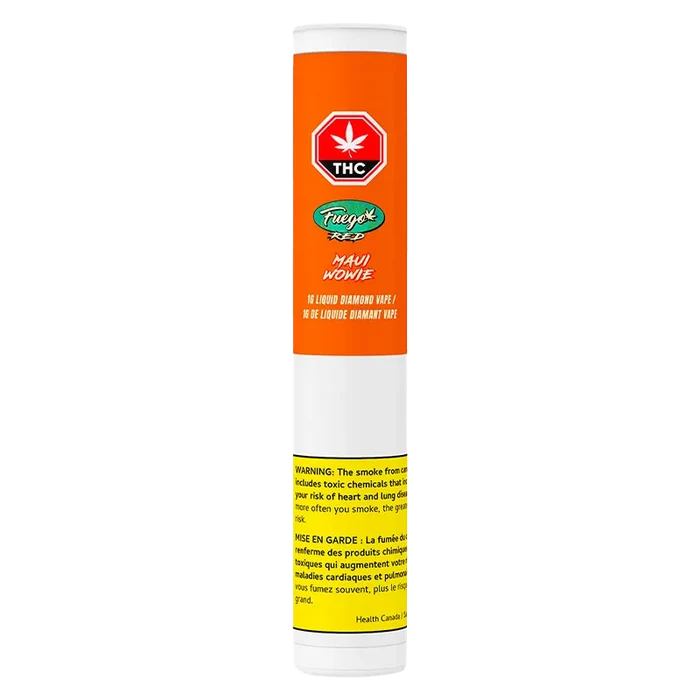 Fuego Red 1 g Maui Wowie Liquid Diamond Vape Cartridge Vapes