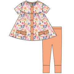 Melitta Bamboo Short Sleeve Tunic + Legging Set (Pre-Order)