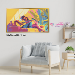Melodic Love Diamond Painting Kit-50x30cm (20x12 in)-Heartful Diamonds