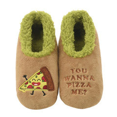Mens You Wanna Pizza Me  Snoozies - Foot Coverings
