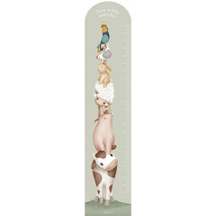 Messlatte Wandaufkleber Little Farm | Little Dutch
