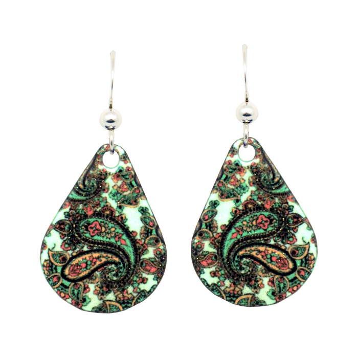 Mint Coral Paisley