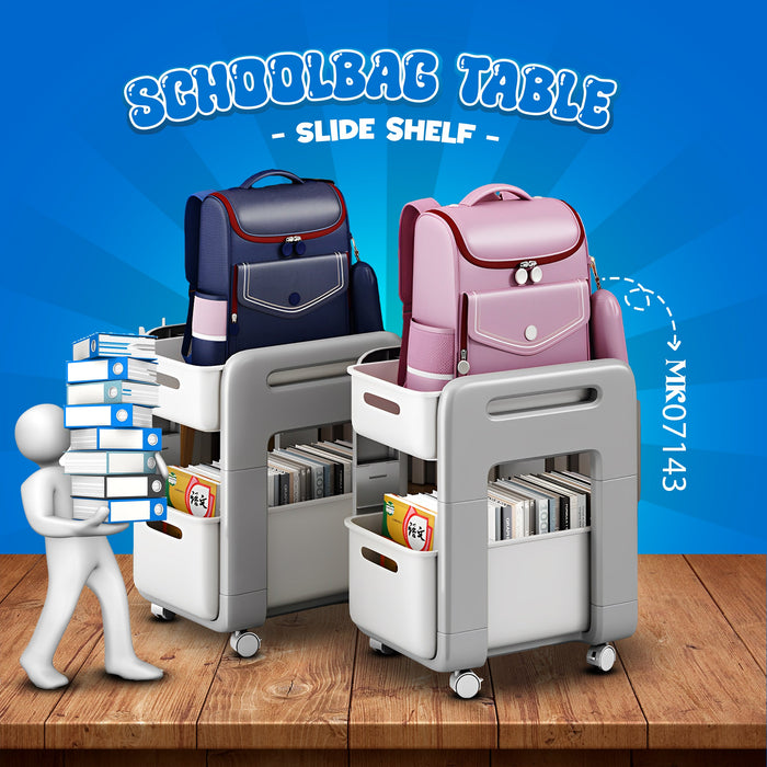MK07144- Schoolbag Table Slide Shel
