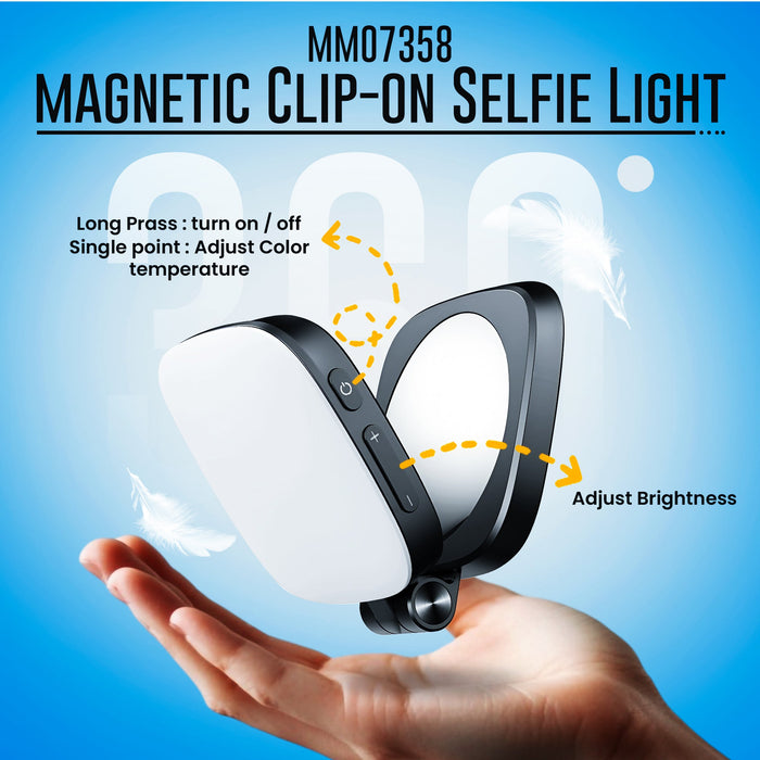 MM07358 Magnetic Clip-on Selfie Light