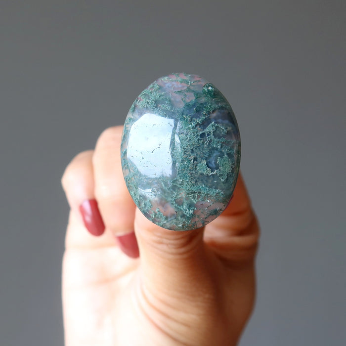 moss agate ring