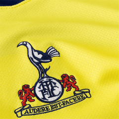 Nike Men's Tottenham Xavi Simmons T90 Third Jersey w/ EPL + No Room For Racism 25/26 (Dynamic Yellow/Blue Void) | SoccerWearhouse