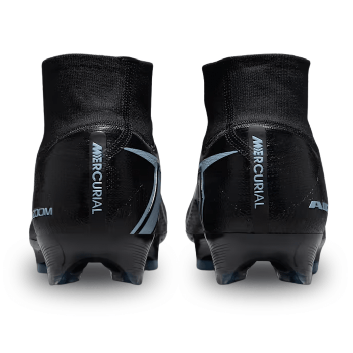 Nike Zoom Superfly 10 Elite FG Soccer Cleats (Black/Ice Blue) | SoccerWearhouse