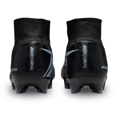 Nike Zoom Superfly 10 Elite FG Soccer Cleats (Black/Ice Blue) | SoccerWearhouse