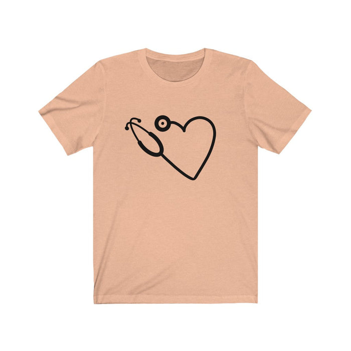 Nurse Tshirt, Dr T-shirt, Heart Stethescope T-Shirt