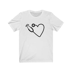 Nurse Tshirt, Dr T-shirt, Heart Stethescope T-Shirt