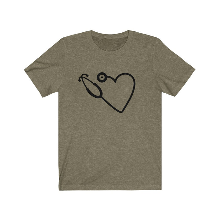 Nurse Tshirt, Dr T-shirt, Heart Stethescope T-Shirt