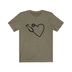 Nurse Tshirt, Dr T-shirt, Heart Stethescope T-Shirt