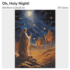 Oh, Holy Night Diamond Painting Kit-30x45cm (12x18 in)-Heartful Diamonds