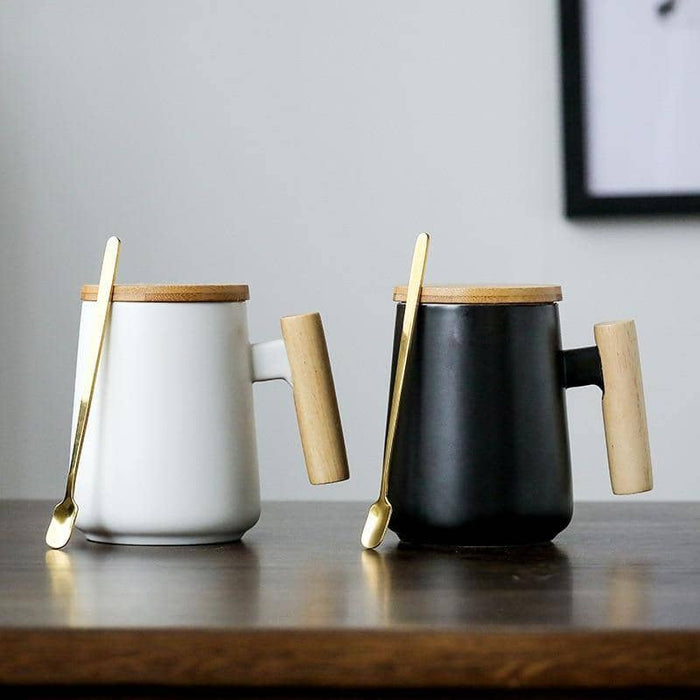 One-Handed Ceramic Tea Cups - Featuring Chinese Acrobatics Design