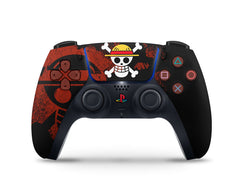 Anime Town Creations PS5 Slim One Piece Luffy Black PS5 Slim Skins - Anime One Piece PS5 Slim Skin