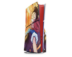 Anime Town Creations PS5 Slim One Piece Luffy Punch PS5 Slim Skins - Anime One Piece PS5 Slim Skin
