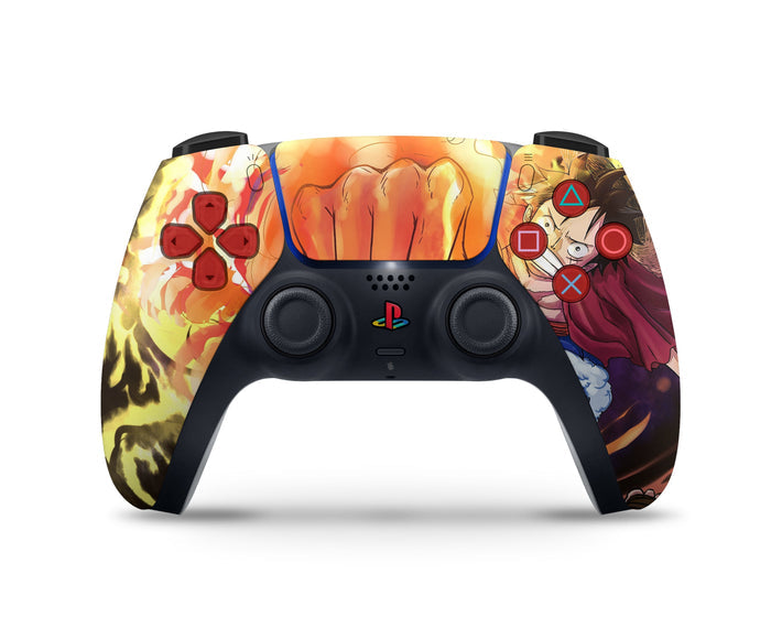 Anime Town Creations PS5 Slim One Piece Luffy Punch PS5 Slim Skins - Anime One Piece PS5 Slim Skin
