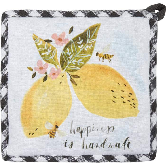 Oven Mitt and Potholder Kitchen Set - Happiness Is Handmade