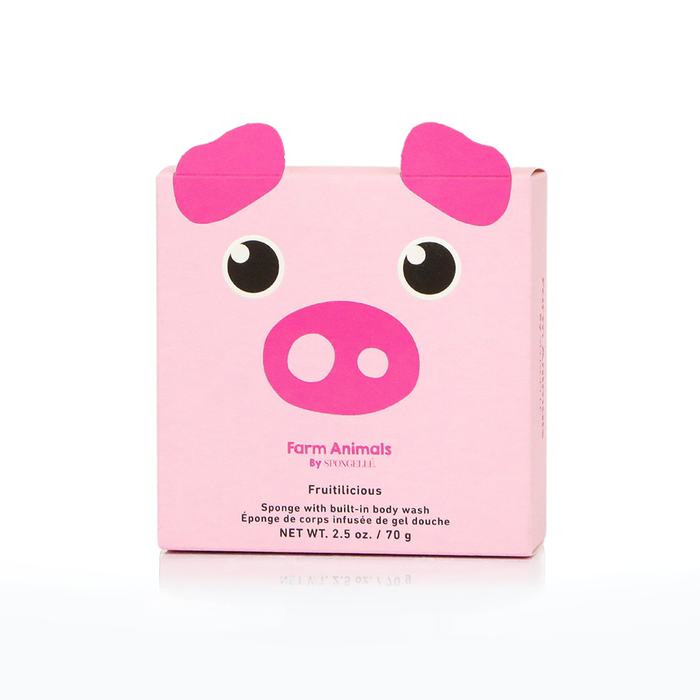 Peggy Pig | Farm Animals Bath Sponge - 7+ Washes