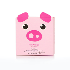 Peggy Pig | Farm Animals Bath Sponge - 7+ Washes