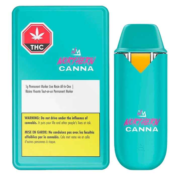Northern Canna 1 g Permanent Marker live resin Disposable Vape Vapes