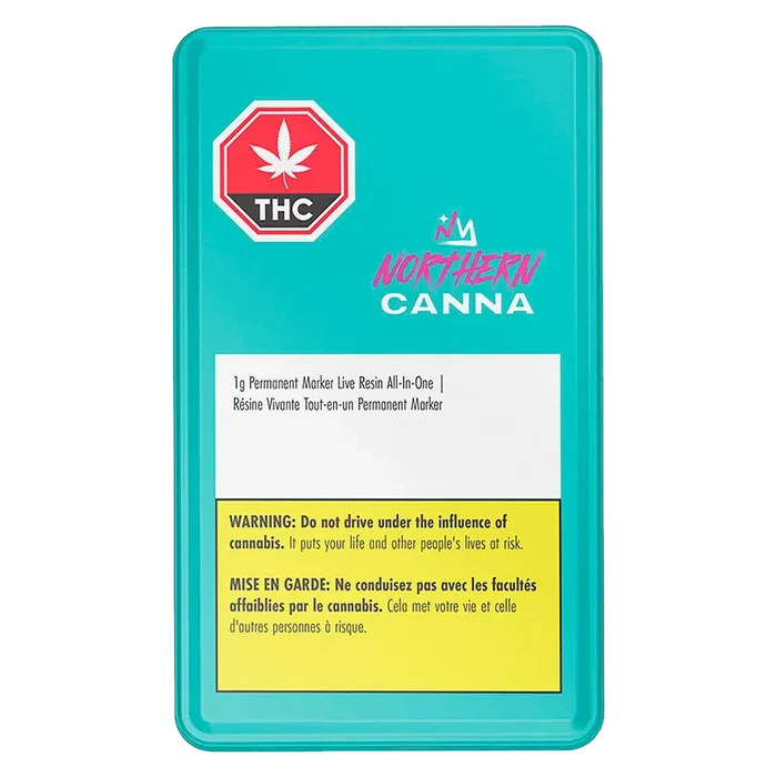Northern Canna 1 g Permanent Marker live resin Disposable Vape Vapes