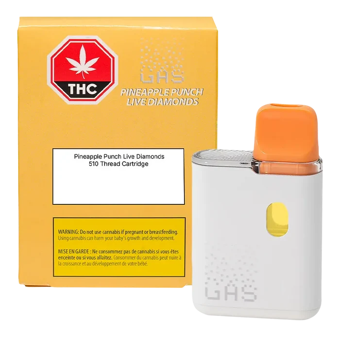 (GAS) 1 g Pineapple Punch Live Diamonds Disposable Vape Vapes