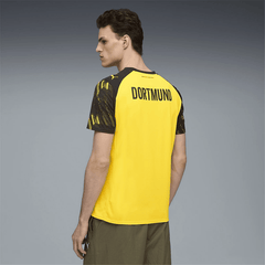 Puma BVB Dortmund Emre Can Home Jersey w/ Bundesliga Patch 25/26 (Faster Yellow/Black) | SoccerWearhouse
