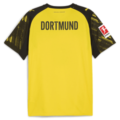 Puma Men's BVB Dortmund Home Jersey w/ Bundesliga Patch 25/26 (Faster Yellow/Black) | SoccerWearhouse