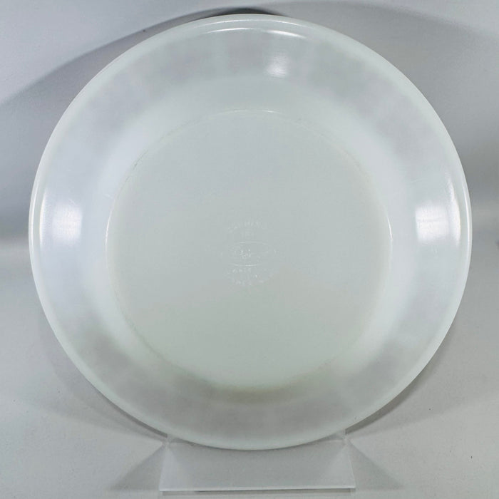 Pyrex Copper Filigree Dinner Plate | Milk Glass Brown Scroll Tableware