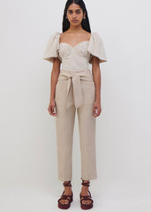Quince Linen Crop Top (Natural)
