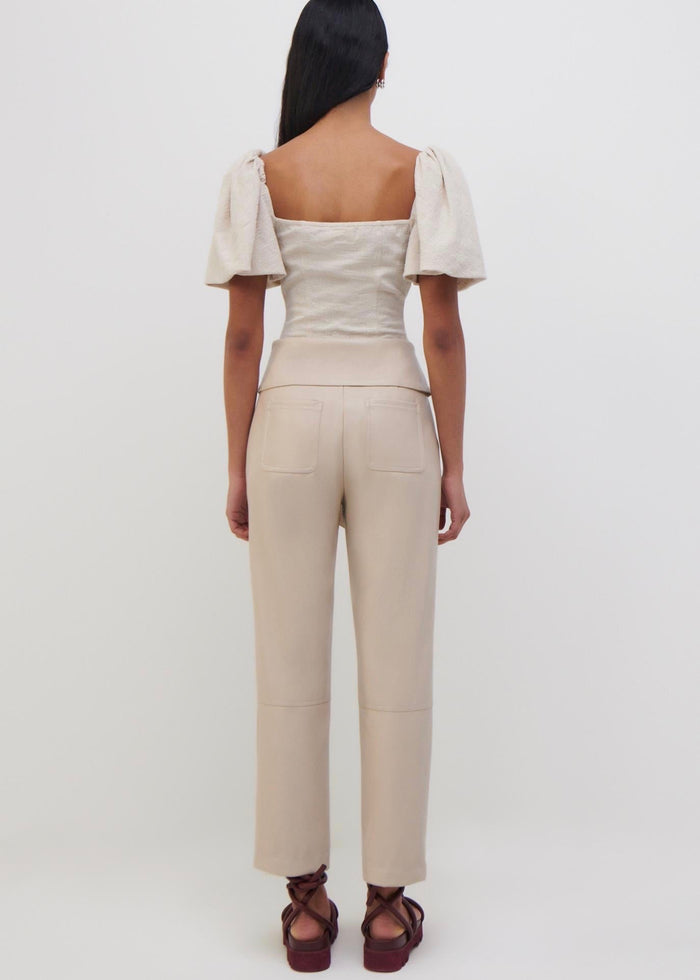 Quince Linen Crop Top (Natural)
