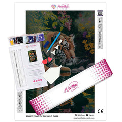 Reflections of the Wild Tiger-Diamond Painting Kit-Heartful Diamonds