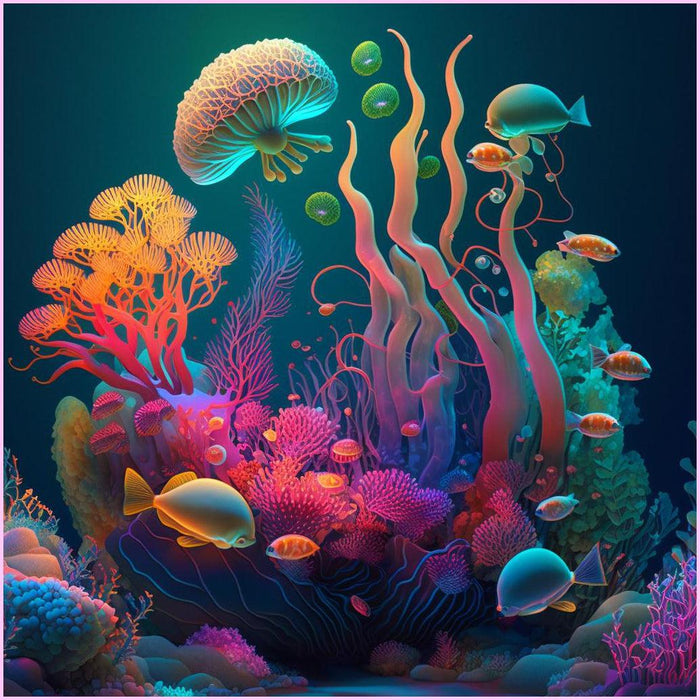 Retro Marine Wonderland-Diamond Painting Kit-Heartful Diamonds