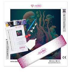 Retro Marine Wonderland-Diamond Painting Kit-Heartful Diamonds