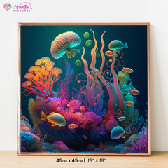 Retro Marine Wonderland-Diamond Painting Kit-Heartful Diamonds