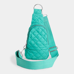 Rhea Puffer Crossbody - Aquamarine