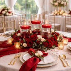 Richland Floating Candles 3" Red Set of 96