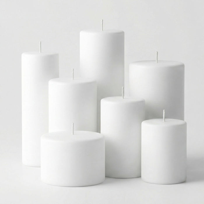 Richland Pillar Candle 3"x12" White