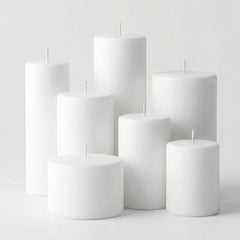 Richland Pillar Candle 3"x12" White