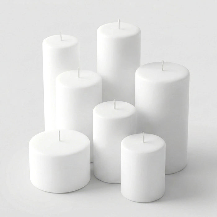 Richland Pillar Candle 3"x12" White